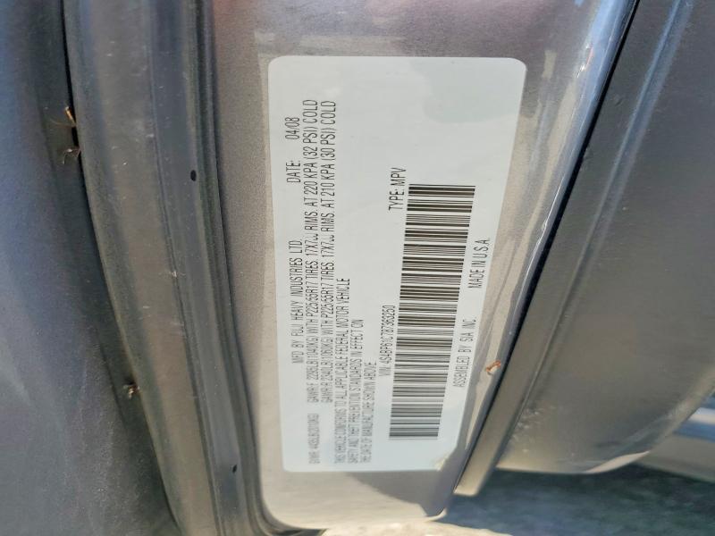 63103586 :رقم المزاد ، 4S4BP61C787363250 vin ، 2008 Subaru Outback مزاد بيع