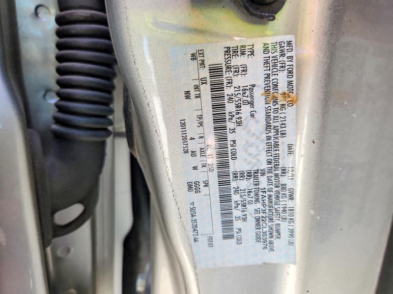 Aukcja sprzedaży 2012 Ford Focus, vin: 1FAHP3F22CL303976, numer aukcji: 66954556