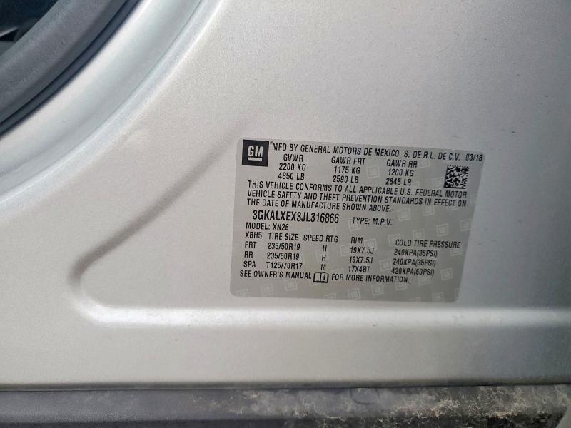 Aukcja sprzedaży 2018 Gmc Terrain, vin: 3GKALXEX3JL316866, numer aukcji: 63927436