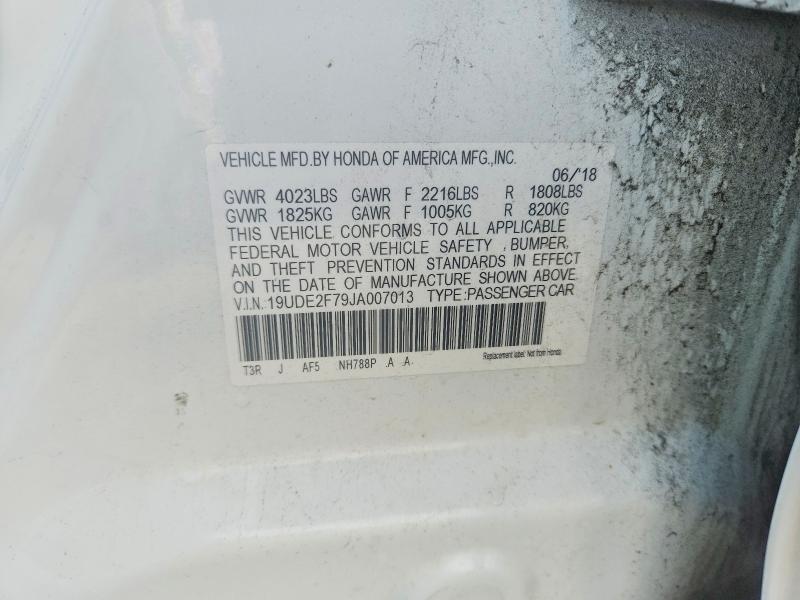 63261506 :رقم المزاد ، 19UDE2F79JA007013 vin ، 2018 Acura Ilx مزاد بيع