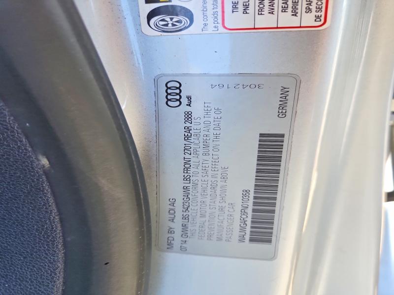 2015 Audi A7 მანქანა იყიდება აუქციონზე, vin: WAUWGAFC6FN010358, აუქციონის ნომერი: 65447336