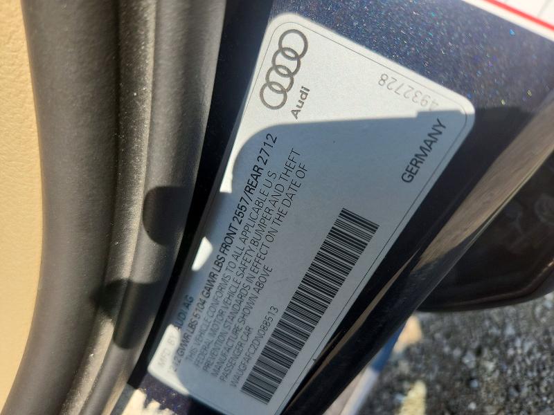 Aukcja sprzedaży 2013 Audi A6, vin: WAUGFAFC2DN088513, numer aukcji: 66521366