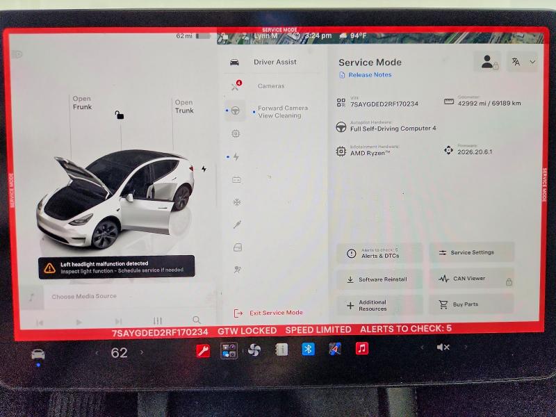 Aukcja sprzedaży 2024 Tesla Model Y, vin: 7SAYGDED2RF170234, numer aukcji: 64002956