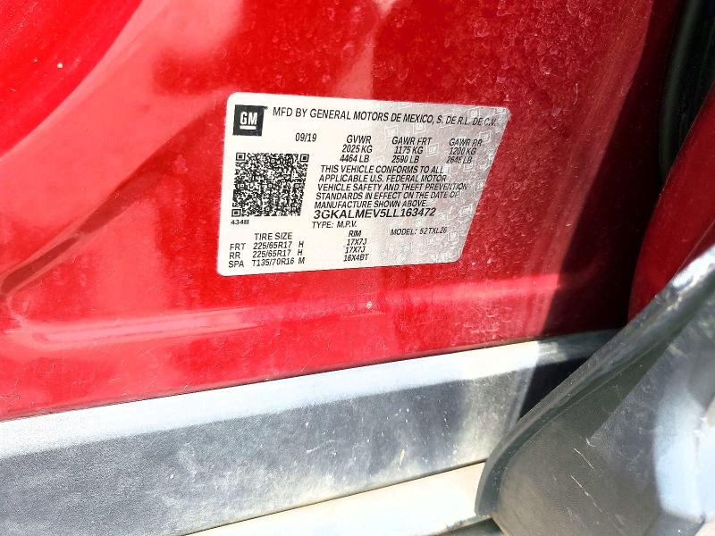 Aukcja sprzedaży 2020 Gmc Terrain, vin: 3GKALMEV5LL163472, numer aukcji: 65270006