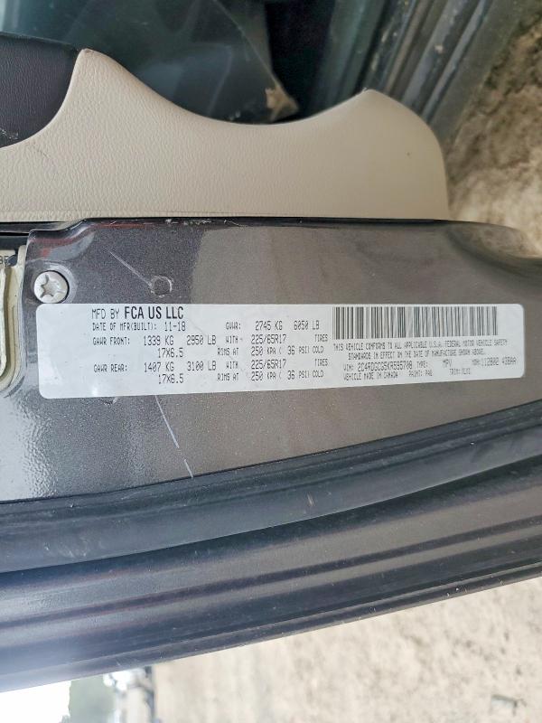 2019 Dodge Grand Caravan მანქანა იყიდება აუქციონზე, vin: 2C4RDGCG5KR595708, აუქციონის ნომერი: 64240806
