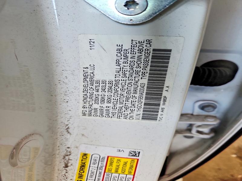 Продаж на аукціоні авто 2022 Honda Accord, vin: 1HGCV2F95NA000403, номер лоту: 63317056