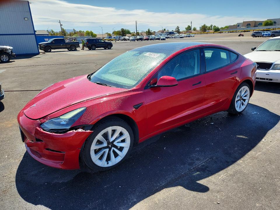 65315626 :رقم المزاد ، 5YJ3E1EA5NF286538 vin ، 2022 Tesla Model 3 مزاد بيع