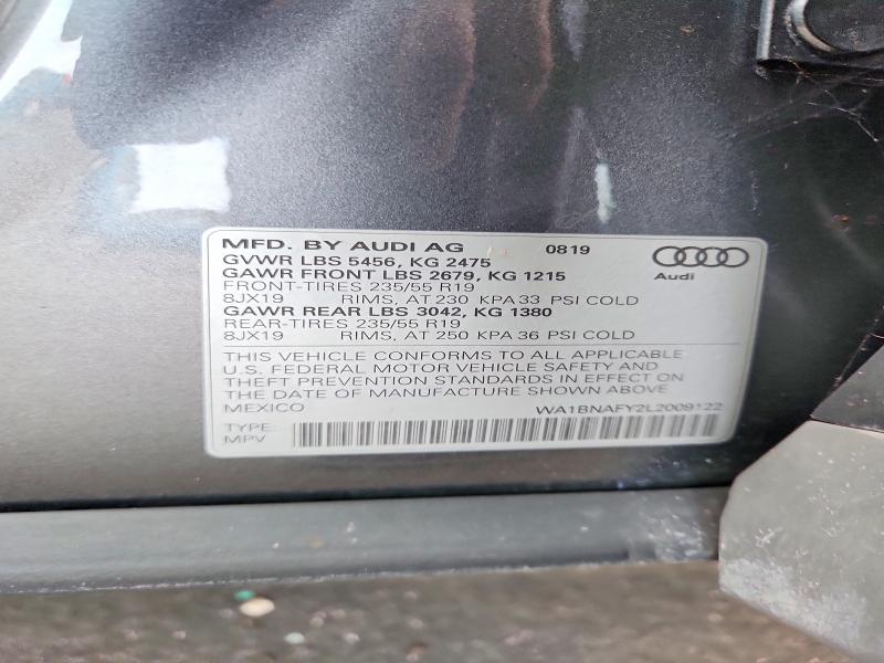 Aukcja sprzedaży 2020 Audi Q5, vin: WA1BNAFY2L2009122, numer aukcji: 66600076