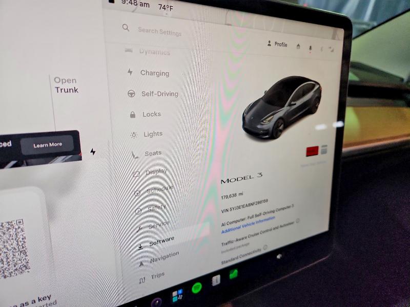 2022 Tesla Model 3 მანქანა იყიდება აუქციონზე, vin: 5YJ3E1EA8NF286159, აუქციონის ნომერი: 64272696