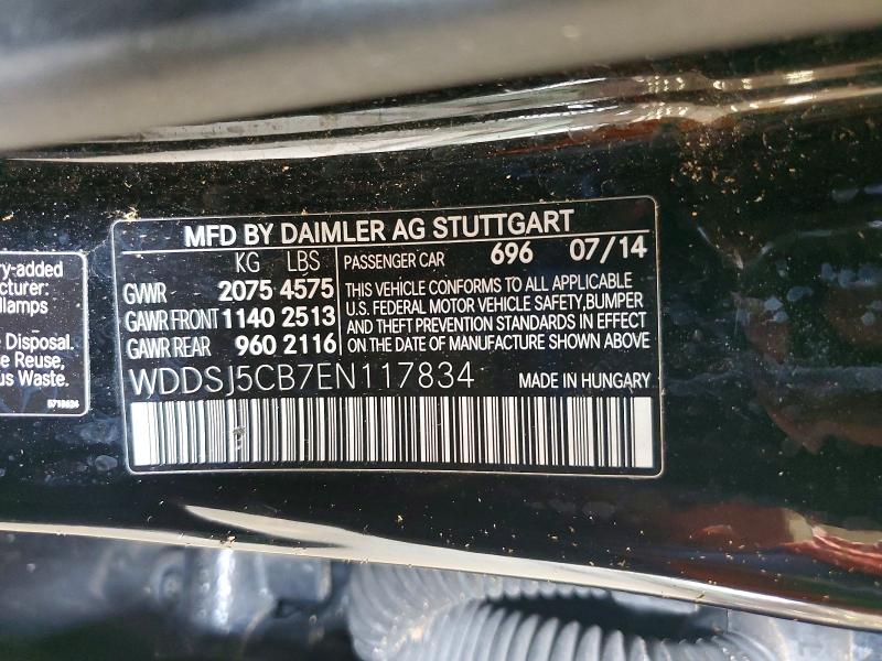 Продаж на аукціоні авто 2014 Mercedes-benz Cla, vin: WDDSJ5CB7EN117834, номер лоту: 64269046