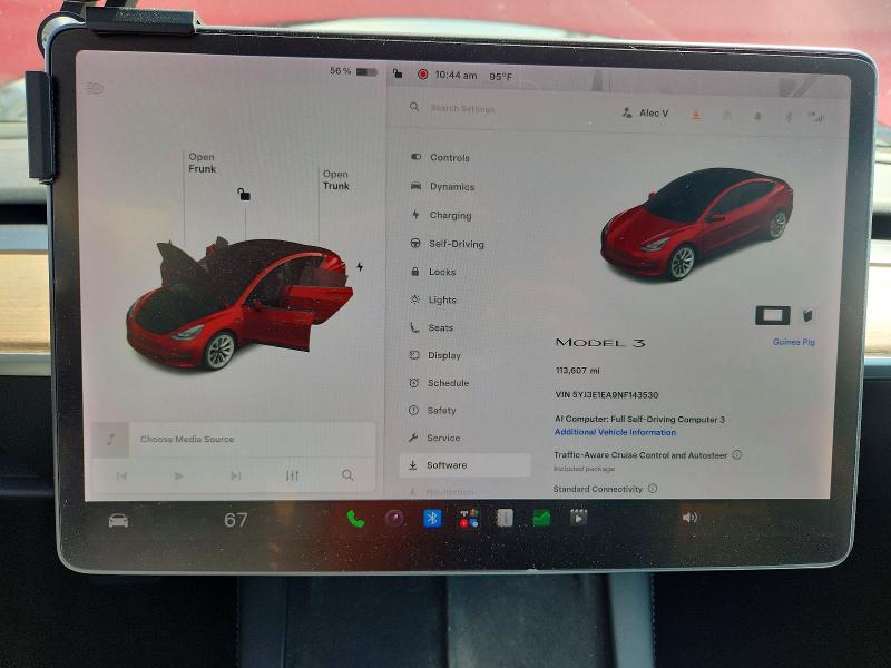 Aukcja sprzedaży 2022 Tesla Model 3, vin: 5YJ3E1EA9NF143530, numer aukcji: 63810216
