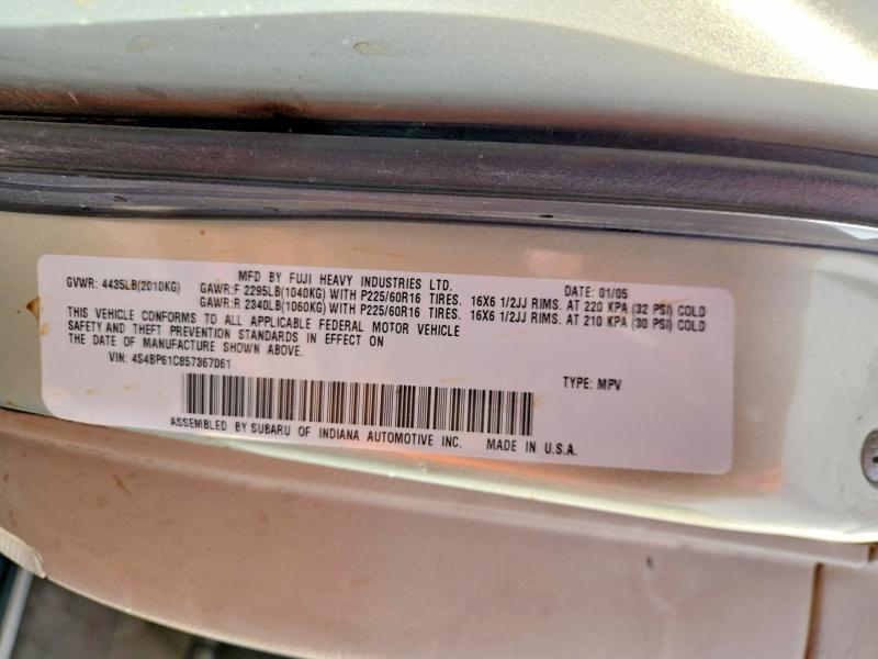 Aukcja sprzedaży 2005 Subaru Legacy, vin: 4S4BP61C857367061, numer aukcji: 66768936