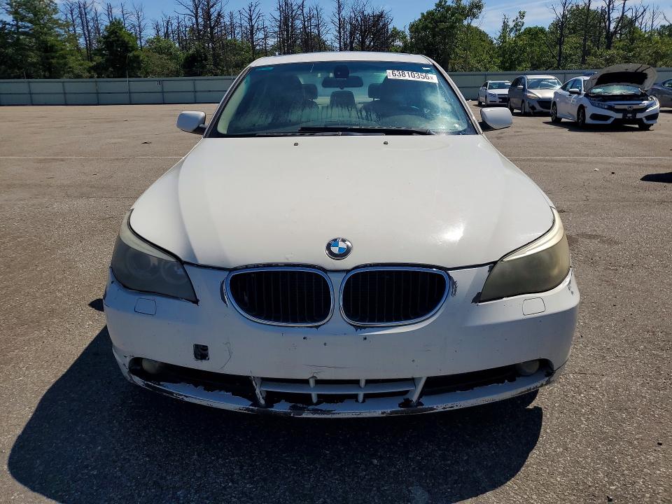 2004 Bmw 525 მანქანა იყიდება აუქციონზე, vin: WBANA535X4B847963, აუქციონის ნომერი: 63810356