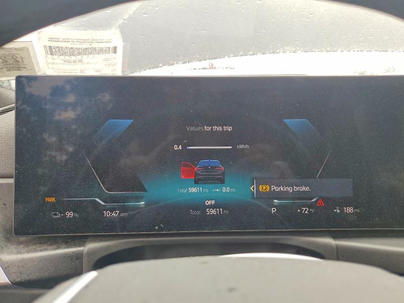 2023 Bmw I4 მანქანა იყიდება აუქციონზე, vin: WBY43AW04PFP61836, აუქციონის ნომერი: 62842816