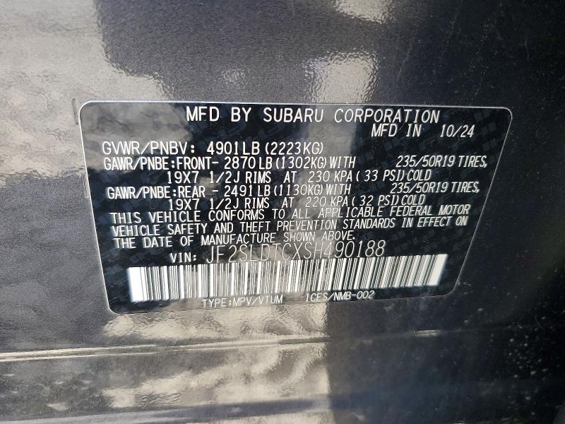 Продажа на аукционе авто 2025 Subaru Forester, vin: JF2SLDTCXSH490188, номер лота: 64286756