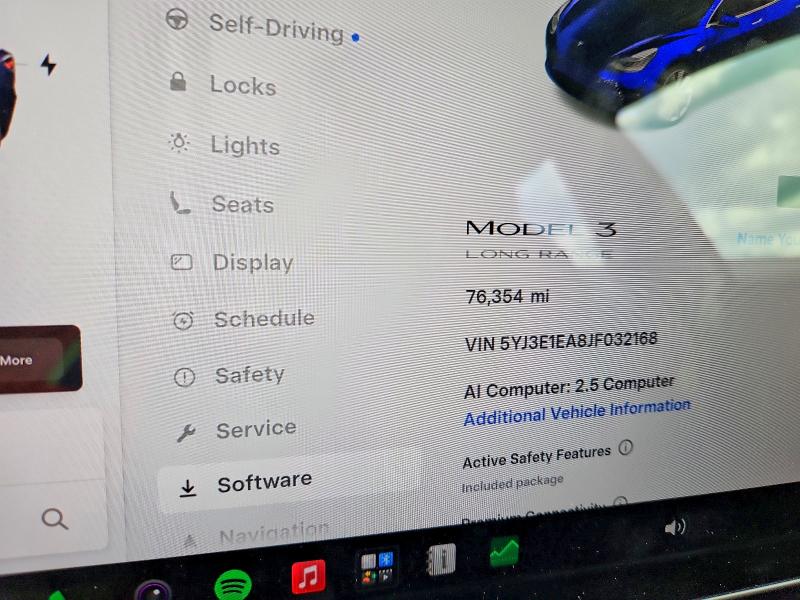 2018 Tesla Model 3 მანქანა იყიდება აუქციონზე, vin: 5YJ3E1EA8JF032168, აუქციონის ნომერი: 65292666