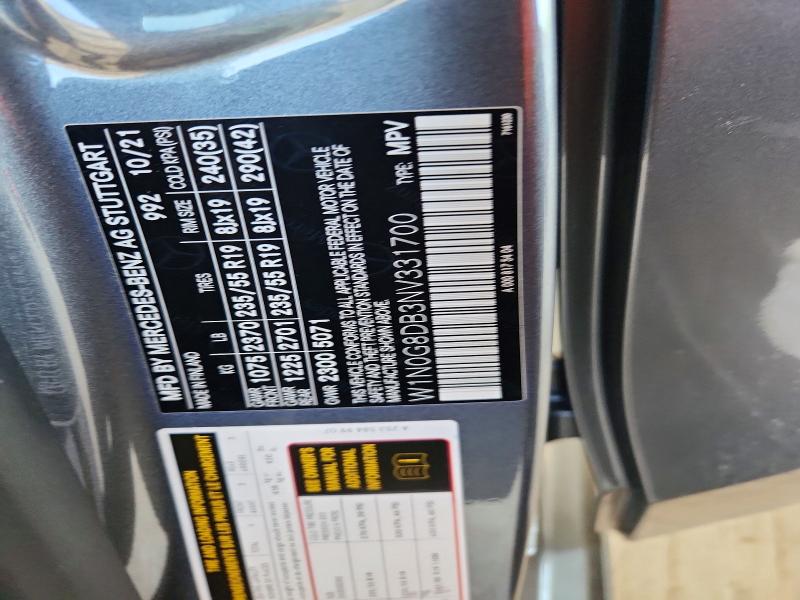 Продажа на аукционе авто 2022 Mercedes-benz Glc, vin: W1N0G8DB3NV331700, номер лота: 65154336