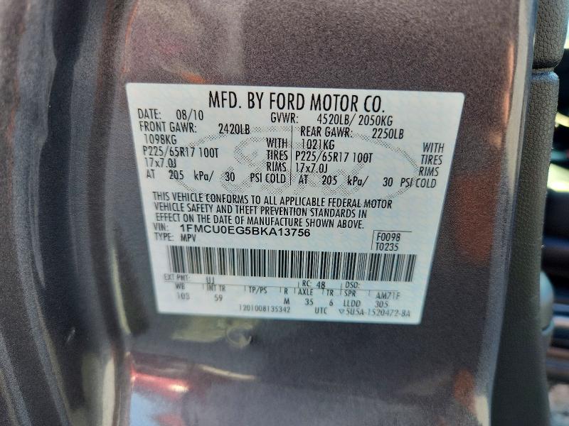 Продаж на аукціоні авто 2011 Ford Escape, vin: 1FMCU0EG5BKA13756, номер лоту: 66191756