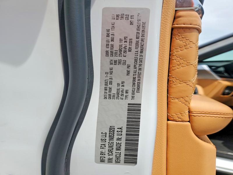 Aukcja sprzedaży 2022 Jeep Grand Cherokee, vin: 1C4RJKEG1N8533201, numer aukcji: 64731486