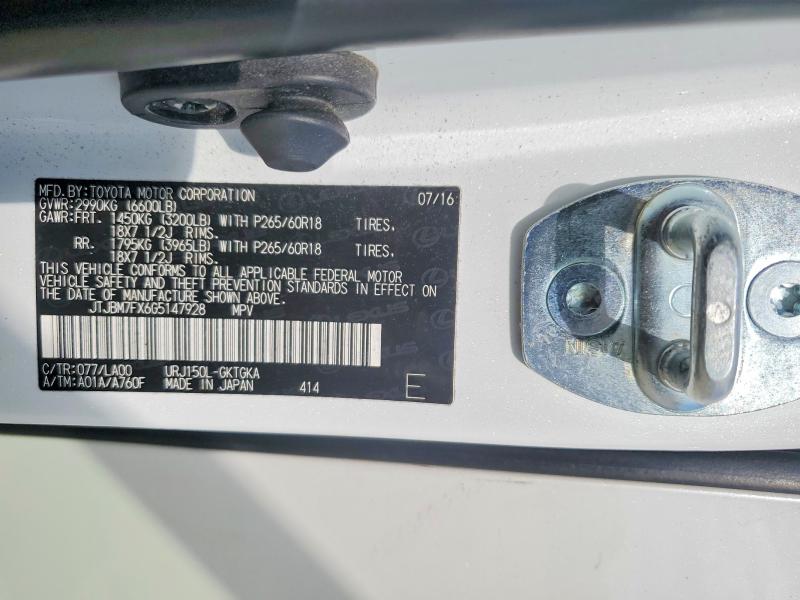 Продажа на аукционе авто 2016 Lexus Gx, vin: JTJBM7FX6G5147928, номер лота: 66529736
