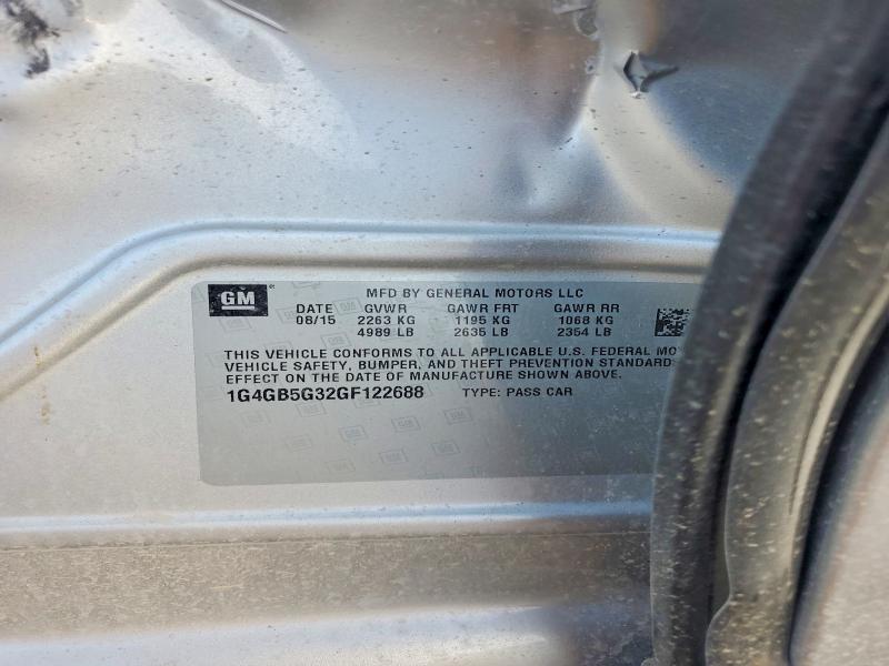 Aukcja sprzedaży 2016 Buick Lacrosse, vin: 1G4GB5G32GF122688, numer aukcji: 63327086