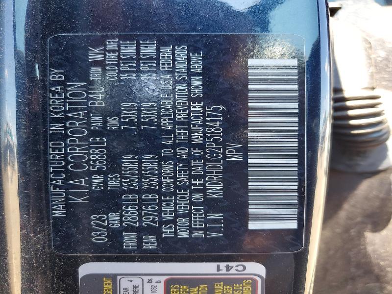 Продаж на аукціоні авто 2023 Kia Sorento, vin: KNDRHDLG2P5184175, номер лоту: 65705296