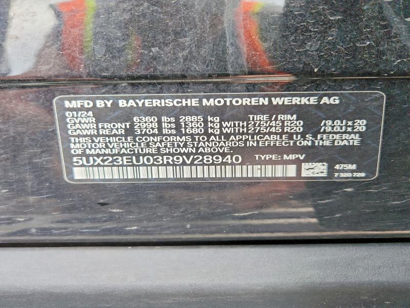 Aukcja sprzedaży 2024 Bmw X5, vin: 5UX23EU03R9V28940, numer aukcji: 65914846