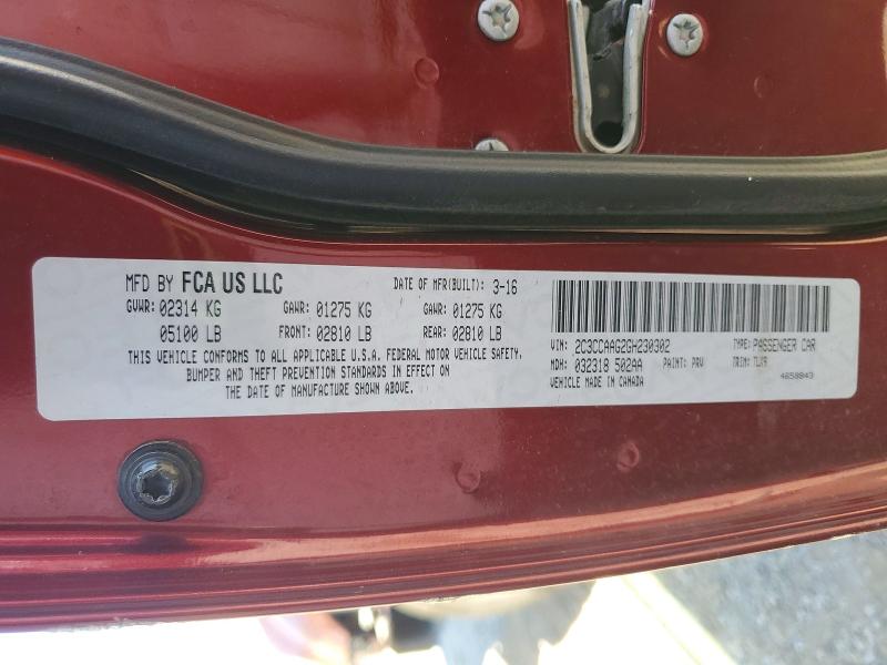 Aukcja sprzedaży 2016 Chrysler 300, vin: 2C3CCAAG2GH230302, numer aukcji: 66603466