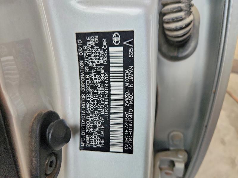 Aukcja sprzedaży 2010 Toyota Prius, vin: JTDKN3DU5A0144704, numer aukcji: 66247006