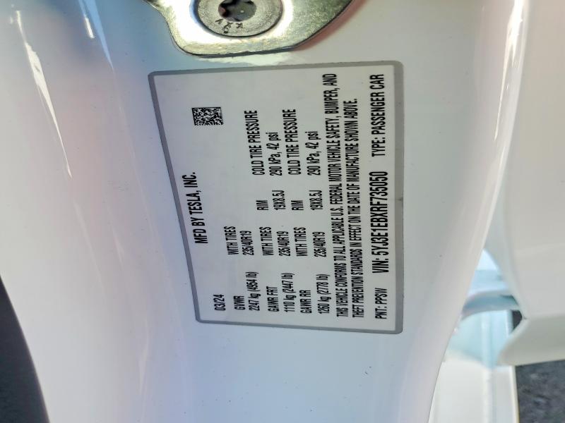 Продажа на аукционе авто 2024 Tesla Model 3, vin: 5YJ3E1EBXRF735050, номер лота: 64439446
