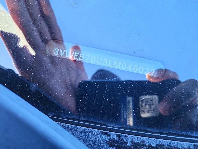 2020 Volkswagen Jetta მანქანა იყიდება აუქციონზე, vin: 3VWEB7BU8LM046022, აუქციონის ნომერი: 66906646