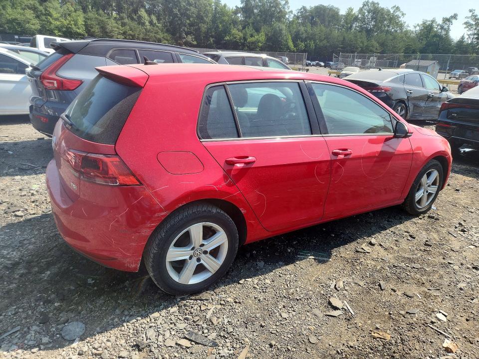2017 Volkswagen Golf მანქანა იყიდება აუქციონზე, vin: 3VW217AU5HM076030, აუქციონის ნომერი: 64559976