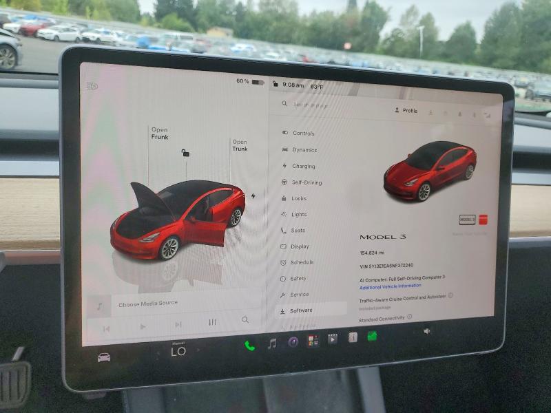 Продажа на аукционе авто 2022 Tesla Model 3, vin: 5YJ3E1EA5NF372240, номер лота: 65931406