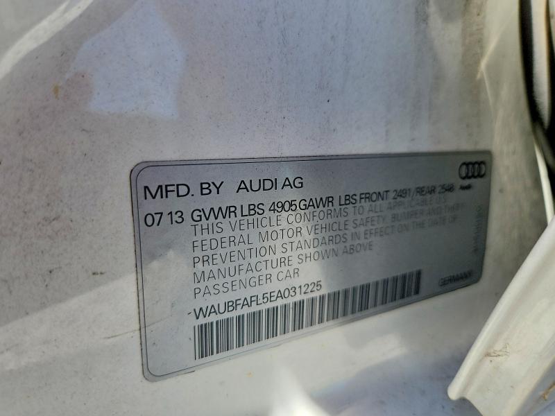 Продажа на аукционе авто 2014 Audi A4, vin: WAUBFAFL5EA031225, номер лота: 63606886