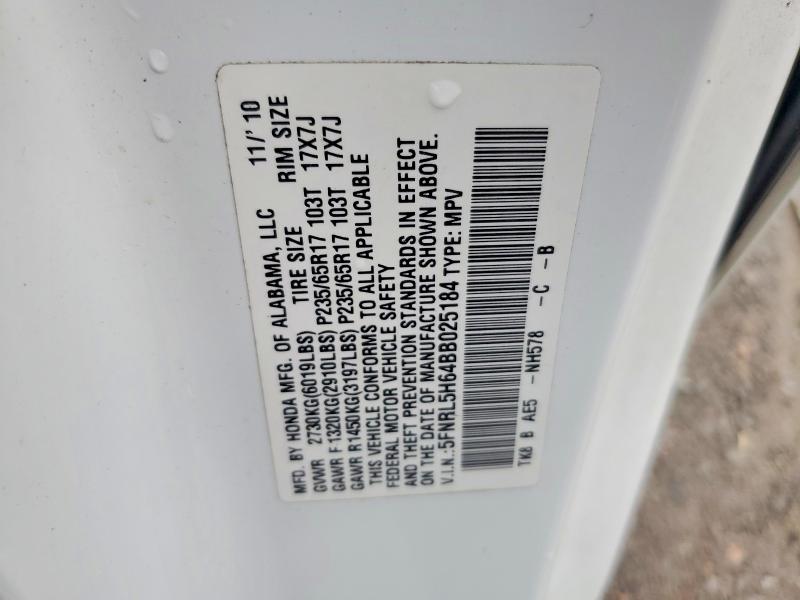 Aukcja sprzedaży 2011 Honda Odyssey, vin: 5FNRL5H64BB025184, numer aukcji: 63933246