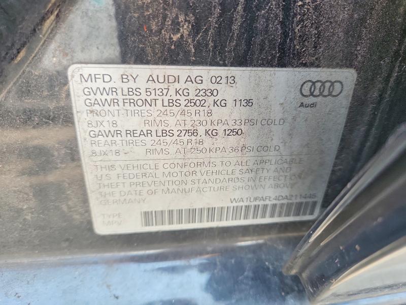 Aukcja sprzedaży 2013 Audi A4 Allroad, vin: WA1UFAFL4DA211445, numer aukcji: 64451886