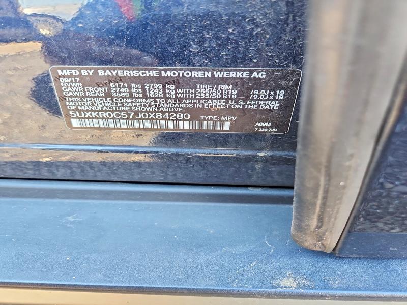 63560376 :رقم المزاد ، 5UXKR0C57J0X84280 vin ، 2018 Bmw X5 مزاد بيع