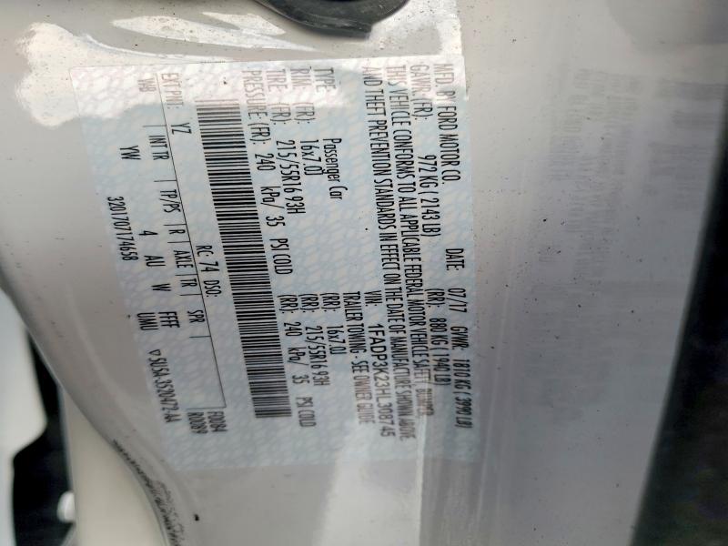 2017 Ford Focus მანქანა იყიდება აუქციონზე, vin: 1FADP3K23HL308745, აუქციონის ნომერი: 66731716