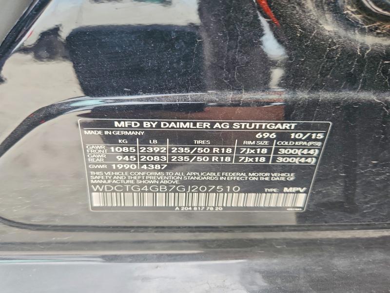 Продажа на аукционе авто 2016 Mercedes-benz Gla, vin: WDCTG4GB7GJ207510, номер лота: 64279676