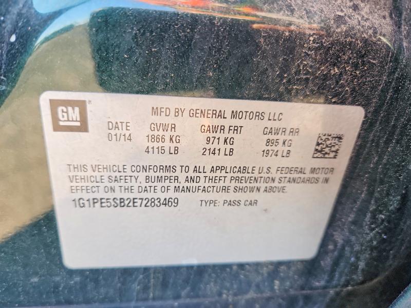 Продаж на аукціоні авто 2014 Chevrolet Cruze, vin: 1G1PE5SB2E7283469, номер лоту: 63681386