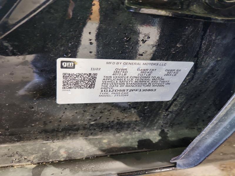 63386566 :رقم المزاد ، 1G1ZD5ST2PF130863 vin ، 2023 Chevrolet Malibu مزاد بيع