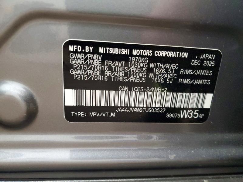 Продажа на аукционе авто 2026 Mitsubishi Rvr, vin: JA4AJVAW9TU603537, номер лота: 63671706