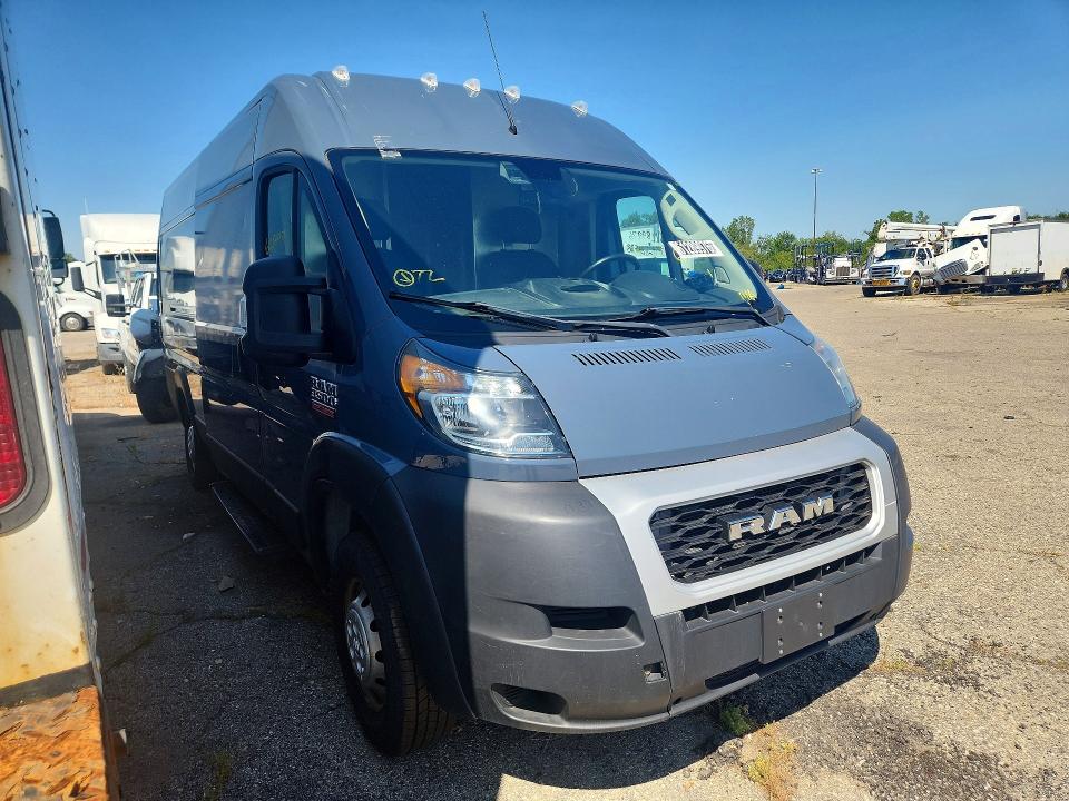 61289976 :رقم المزاد ، 3C6URVJG0LE140956 vin ، 2020 Ram Promaster 3500 مزاد بيع