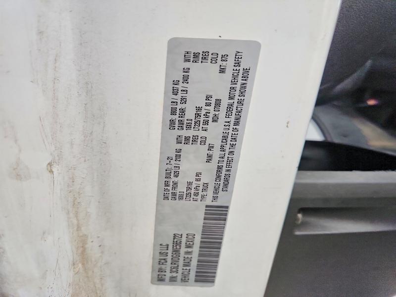 Aukcja sprzedaży 2021 Ram Promaster 2500, vin: 3C6LRVDG6ME565722, numer aukcji: 64283156