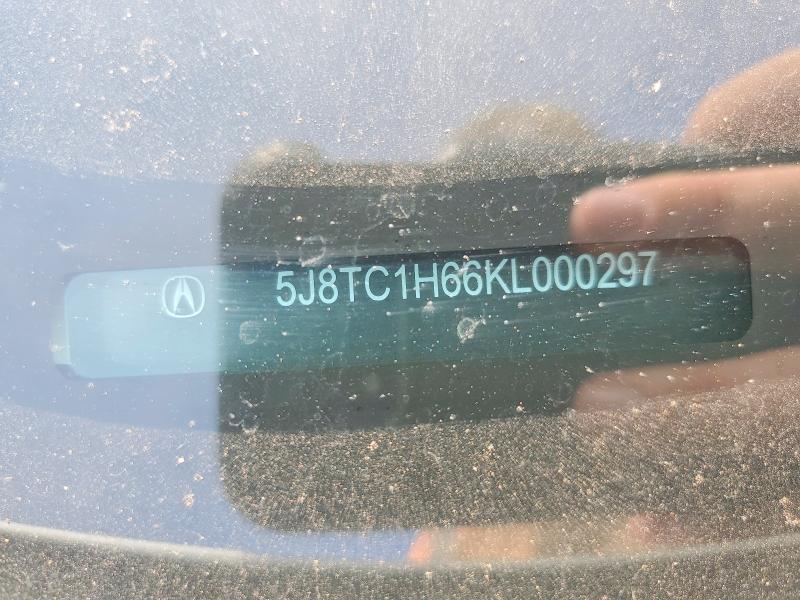 63260146 :رقم المزاد ، 5J8TC1H66KL000297 vin ، 2019 Acura Rdx مزاد بيع