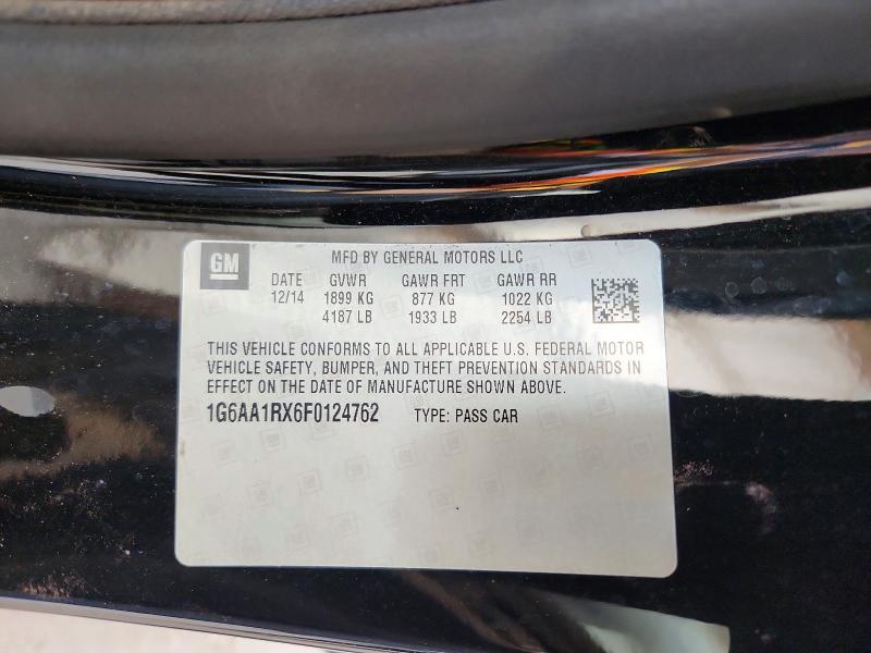 Aukcja sprzedaży 2015 Cadillac Ats, vin: 1G6AA1RX6F0124762, numer aukcji: 63374296