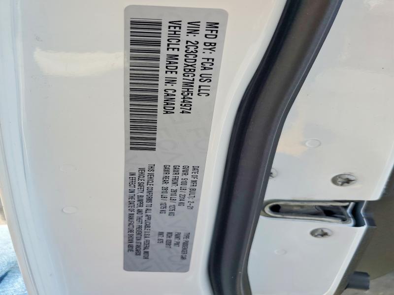 Aukcja sprzedaży 2021 Dodge Charger, vin: 2C3CDXBG7MH544974, numer aukcji: 66897336