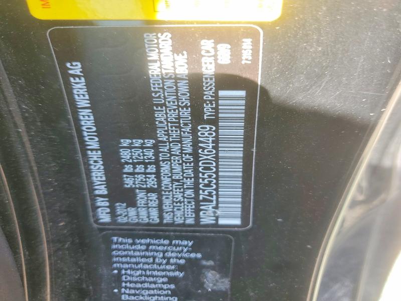 65338596 :رقم المزاد ، WBALZ5C55CDX64489 vin ، 2012 Bmw 650 مزاد بيع