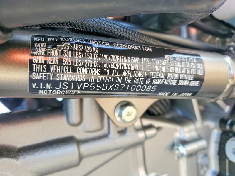 Aukcja sprzedaży 2025 Suzuki Sv650, vin: JS1VP55BXS7100085, numer aukcji: 63527896