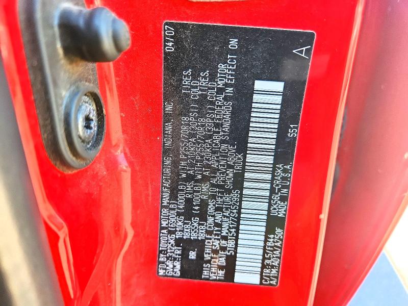64547986 :رقم المزاد ، 5TBBT54177S452995 vin ، 2007 Toyota Tundra مزاد بيع